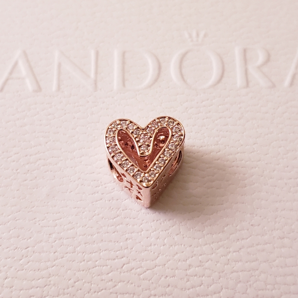 ❤️Authentic Pandora ROSE HEART CHARM - Picture 4 of 7